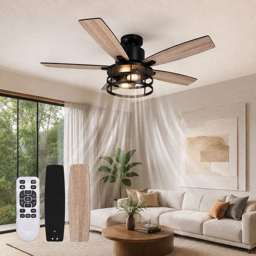 Large ceiling fan with - ceiling,